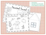 Haunted House Craft - Free downloadable, printable, Halloween Craft