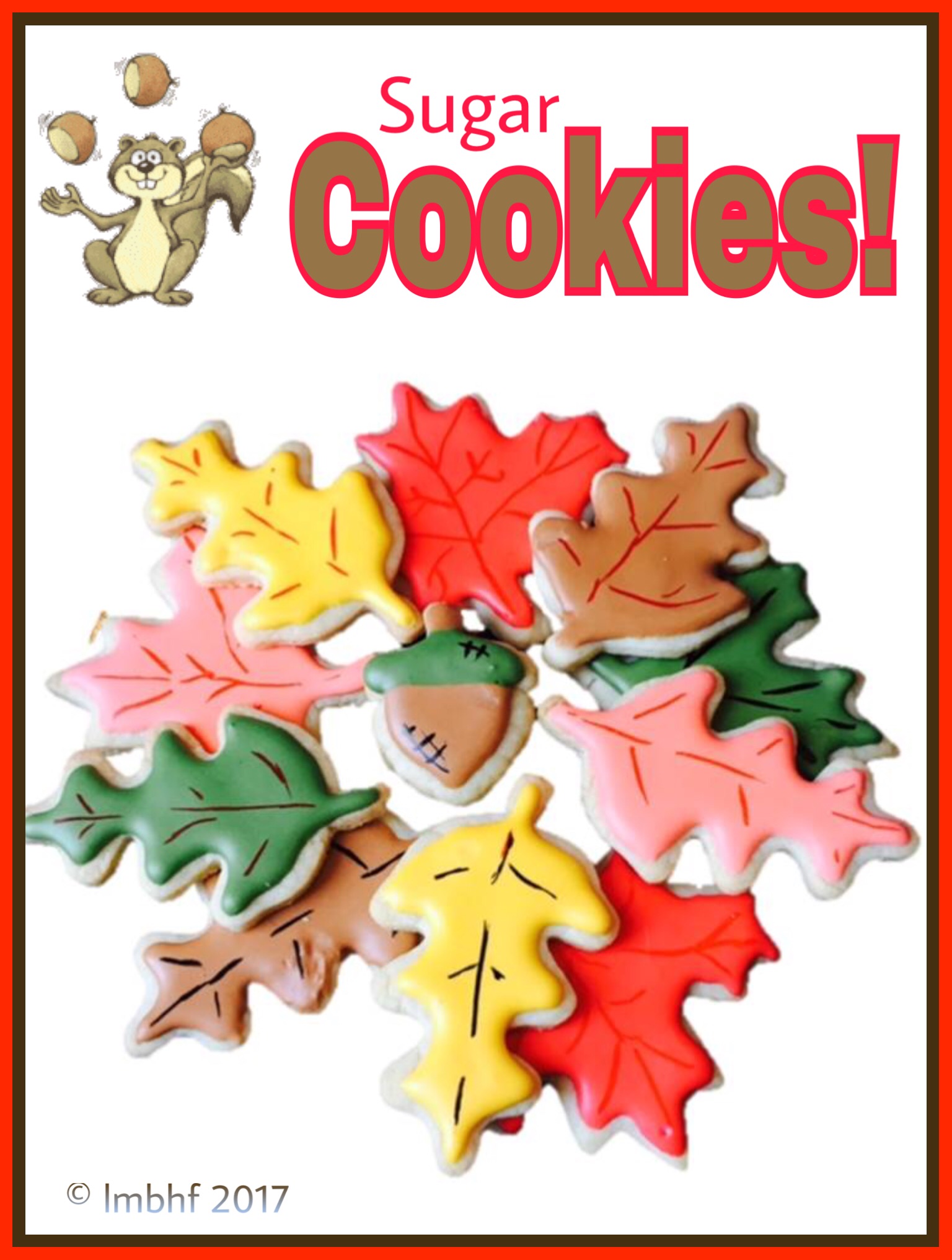 Fall Leaf Sugar Cookies, Fun Cookies that Look Like Autumn Leaves
