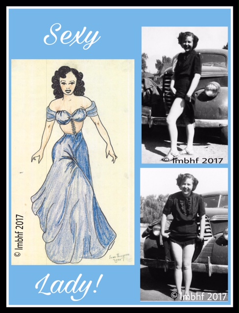 Drawings of Ladies from the 1940's