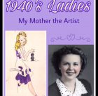 Drawings of Ladies in 1940s